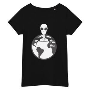 Women’s basic "They are Here" organic t-shirt