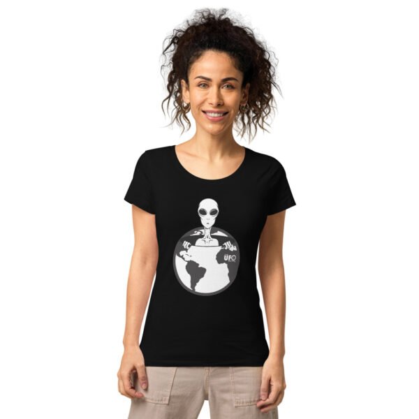 Women’s basic "They are Here" organic t-shirt - Image 2