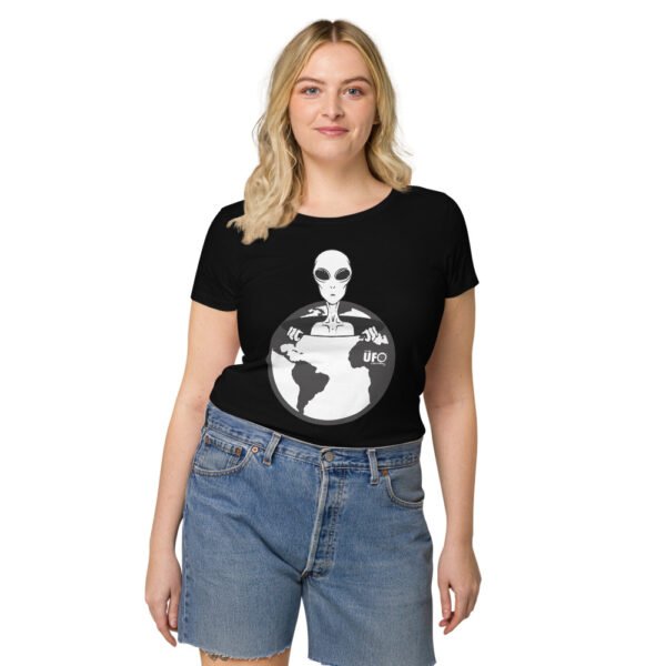 Women’s basic "They are Here" organic t-shirt - Image 3