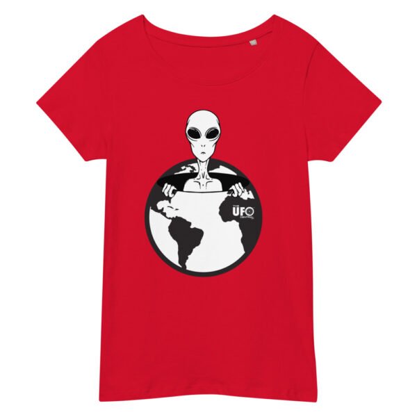 Women’s basic "They are Here" organic t-shirt - Image 5